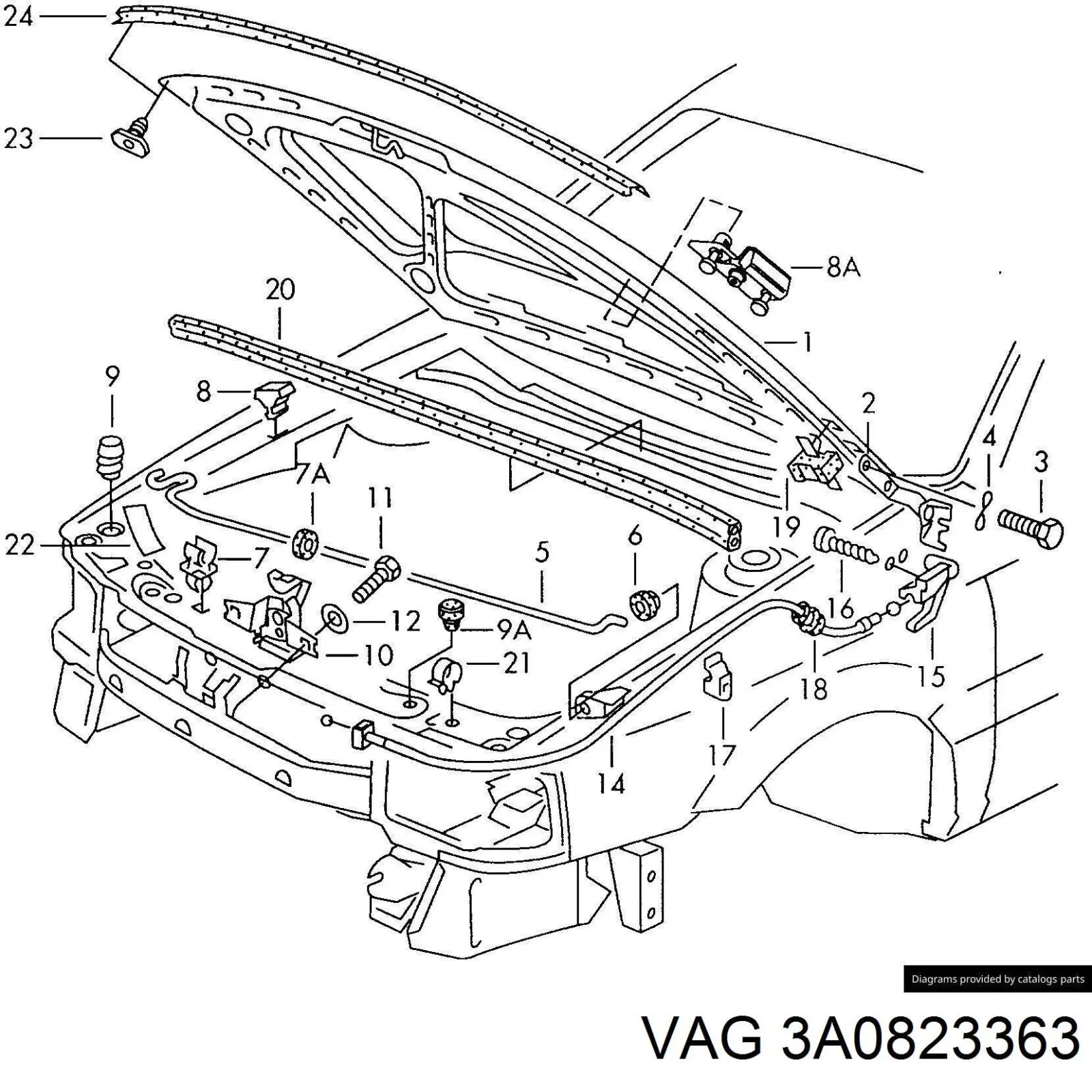  VAG 3A0823363 precio, desde  