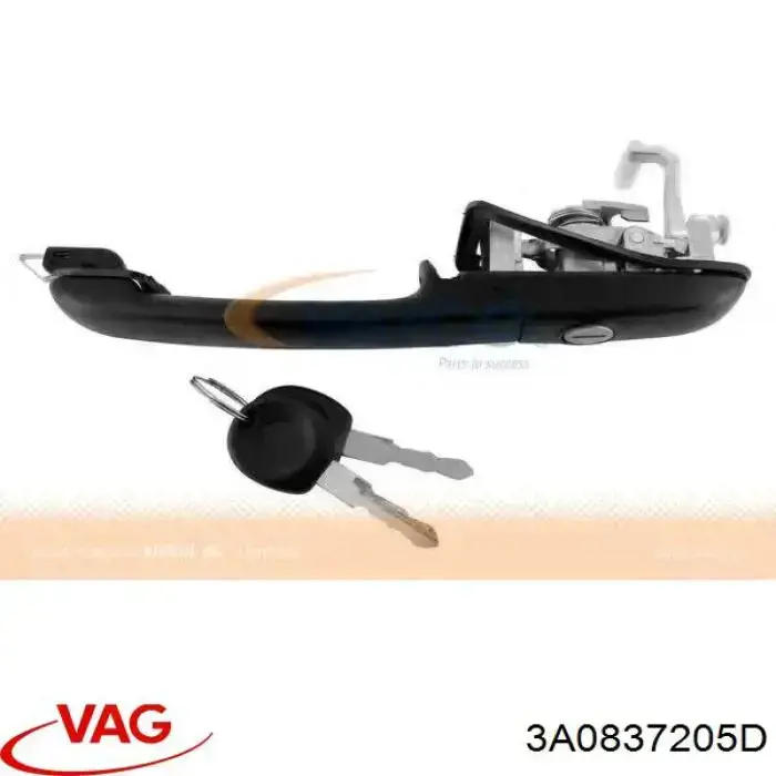 Manija exterior izquierda de puerta delantera VAG 3A0837205D precio, desde 17,82 EUR