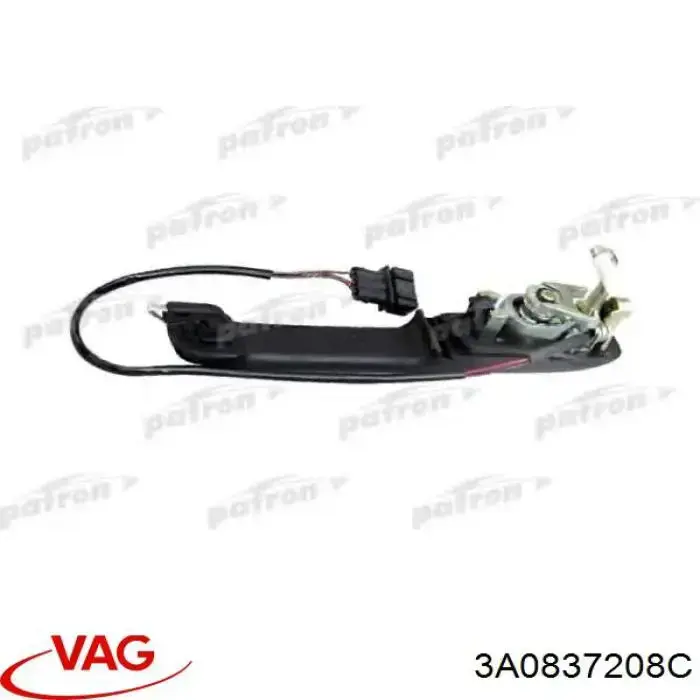 Manija exterior derecha de puerta delantera VAG 3A0837208C precio, desde 17,45 EUR