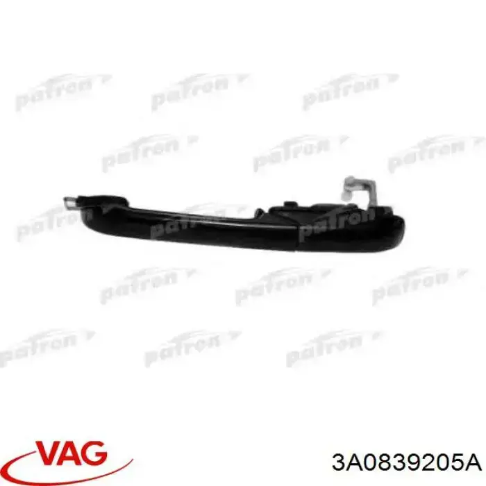 Manija exterior trasera izquierda VAG 3A0839205A precio, desde 11,71 EUR