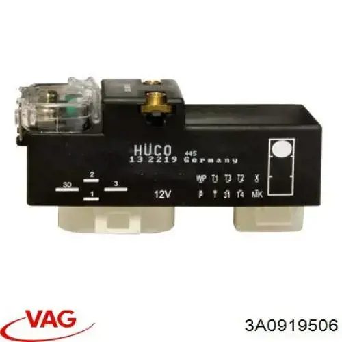 Regulador de velocidad del ventilador de refrigeración (unidad de control) 3A0919506 VAG