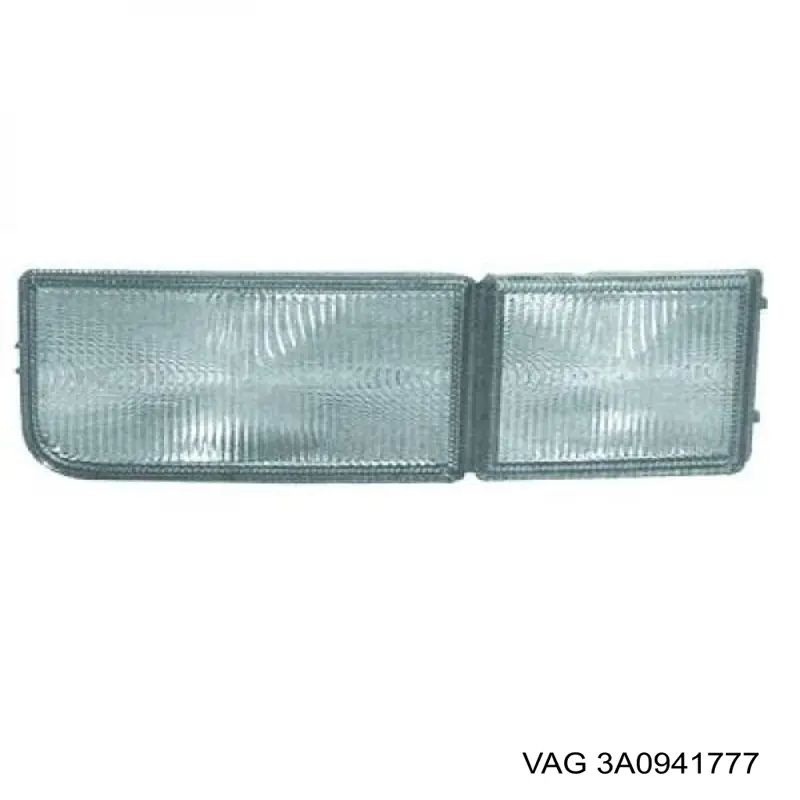 Rejilla del parachoques delantera izquierda 3A0941777 VAG