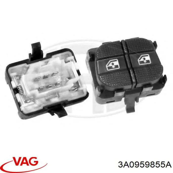 3A0959855A VAG unidad de control elevalunas delantera izquierda