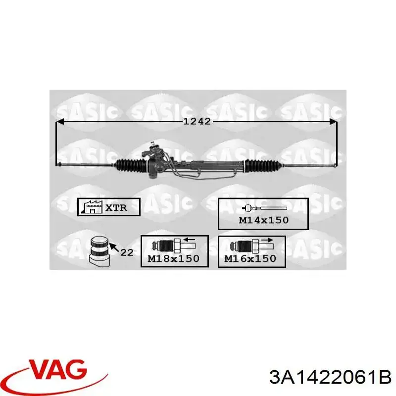 Caja de dirección VAG 3A1422061B