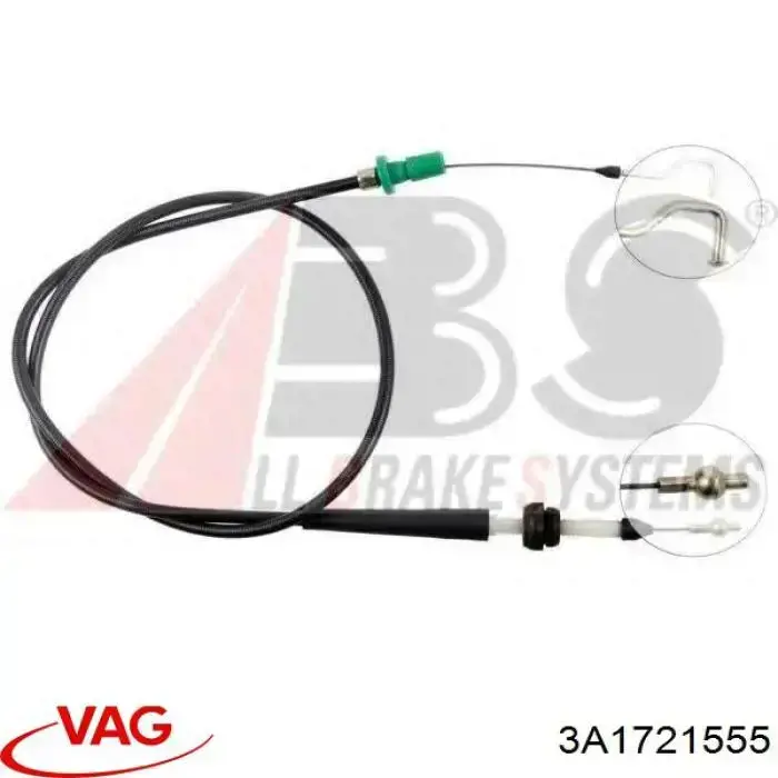 Cable del acelerador 550357 Adriauto