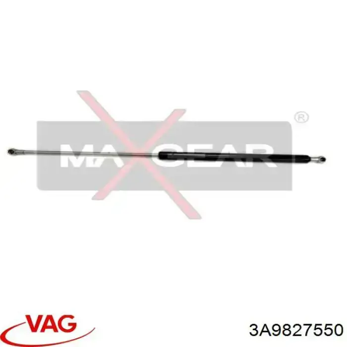Muelle neumatico maletero VAG 3A9827550