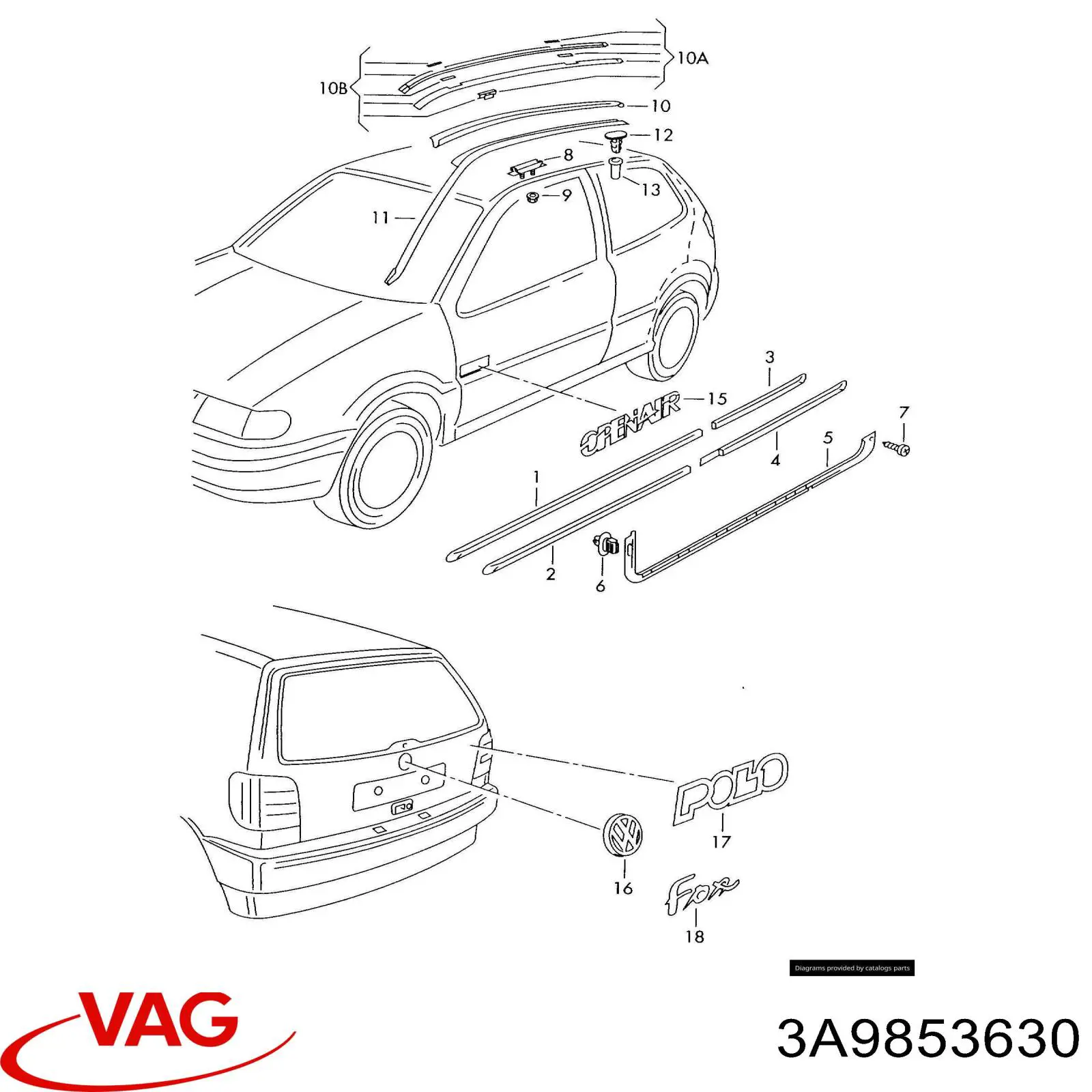 Comprar 3A9853630 VAG 
