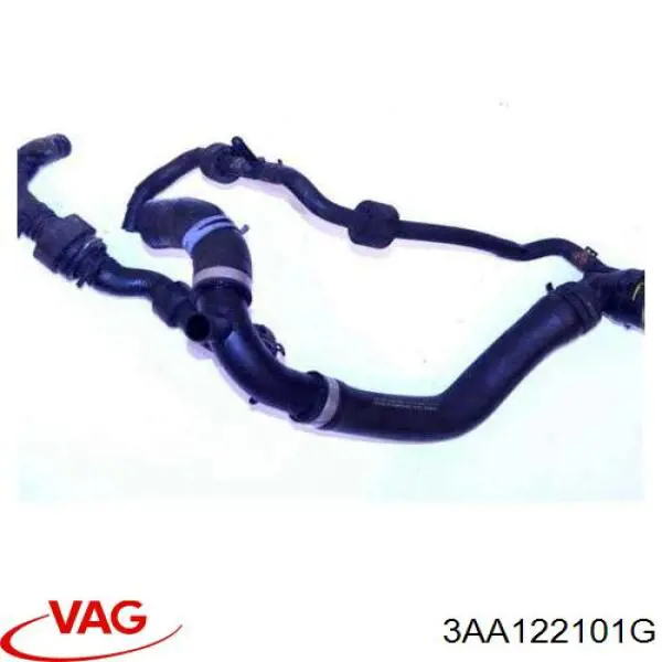 3AA122101E VAG Manguera superior del radiador