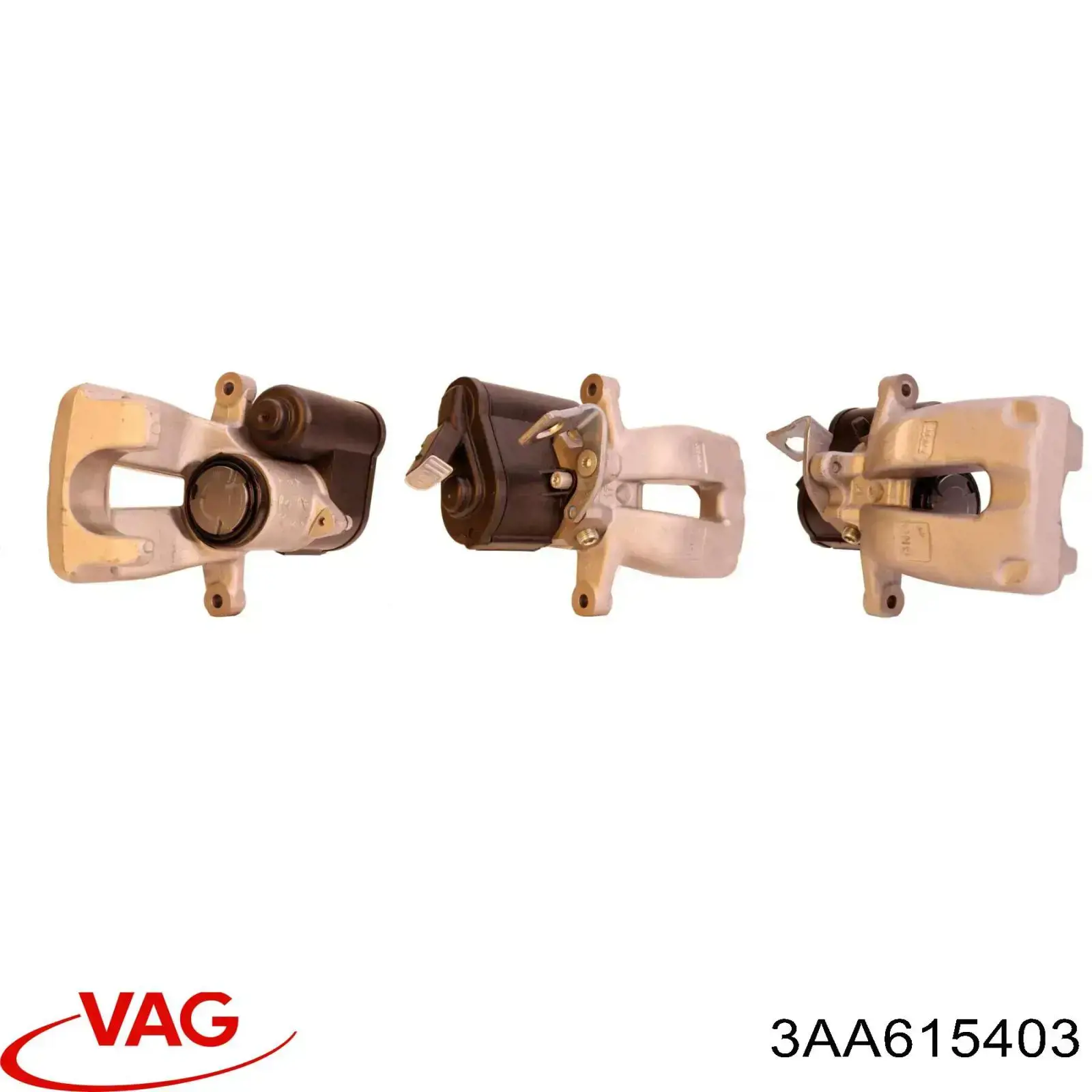 3AA615403 VAG Pinza de freno trasera izquierda