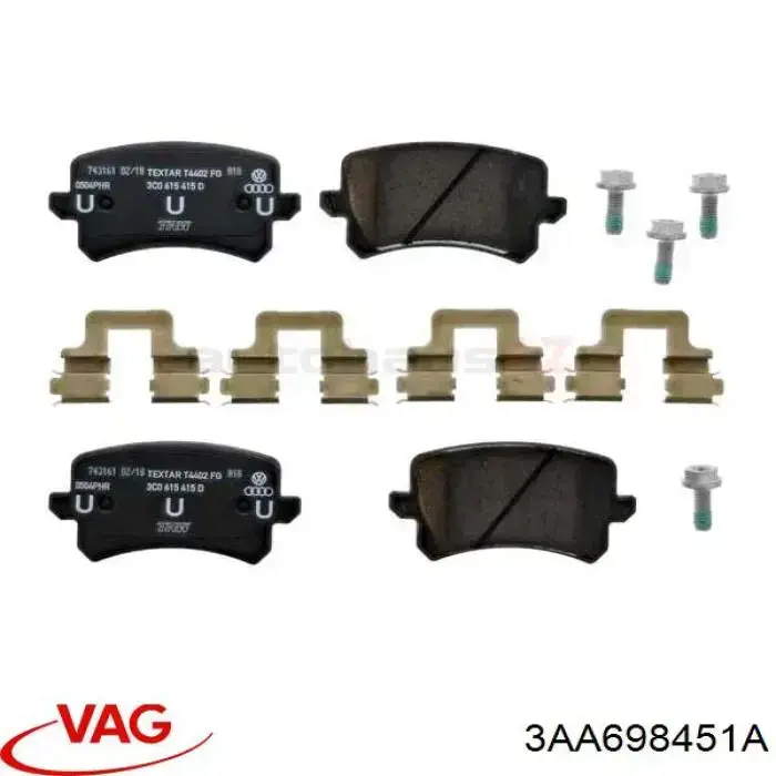 Pastillas traseras VAG 3AA698451A