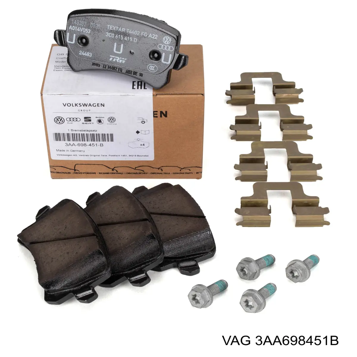 Pastillas de freno traseras Volkswagen Tiguan 1 5N1, 5N2