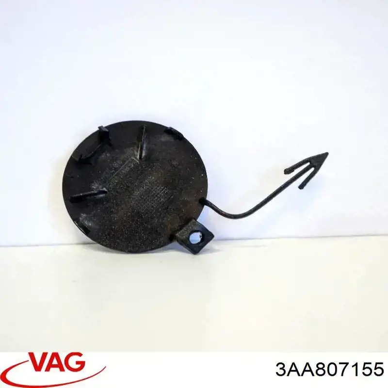 3AA807155 VAG Cobertura de parachoques, enganche de remolque, delantera 
