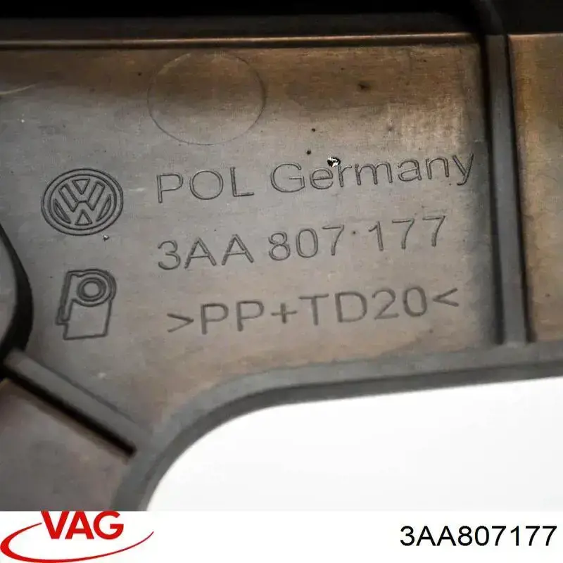 Guía del parachoques delantero izquierda VAG 3AA807177 precio, desde 10,03 EUR