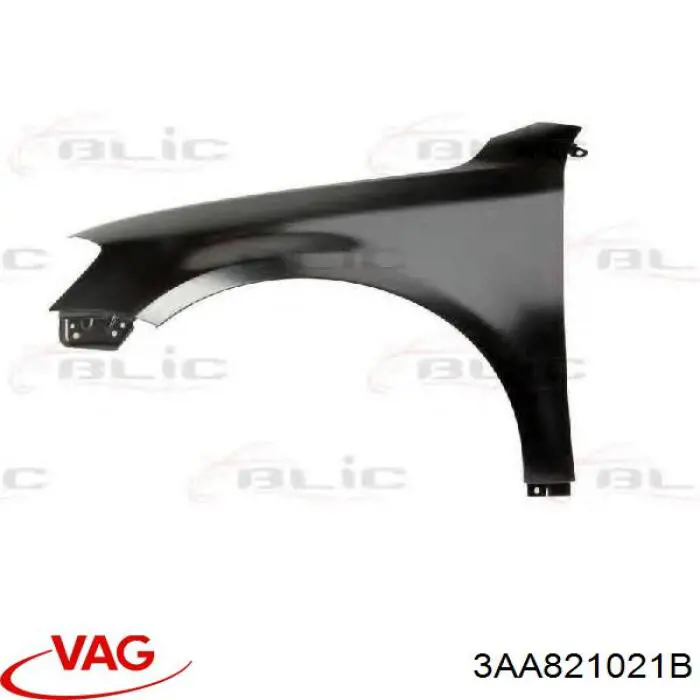 Aleta delantera izquierda VAG 3AA821021B precio, desde 80,71 EUR