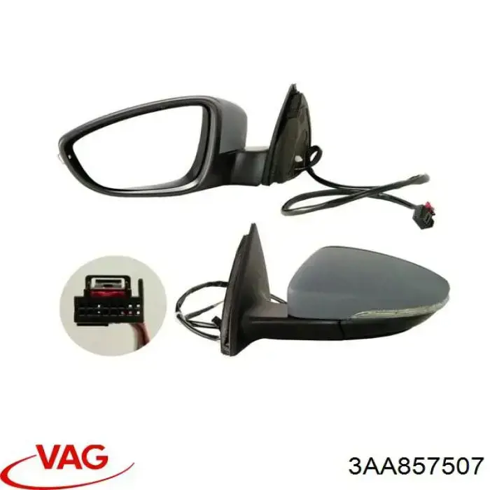 Comprar 3AA857507 VAG Espejo de retrovisor izquierdo