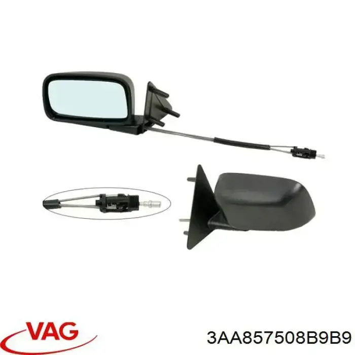 3AC857508F VAG espejo retrovisor derecho