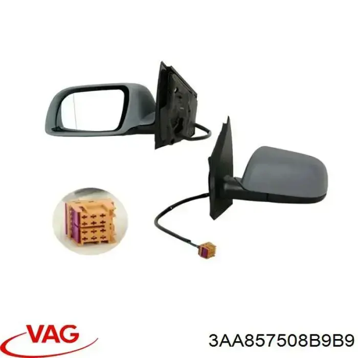 Retrovisor exterior derecho VAG 3AA857508B9B9