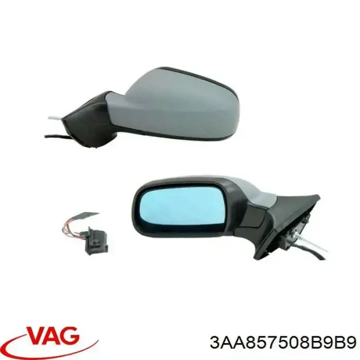 Espejo retrovisor derecho VAG 3AA857508B9B9 precio, desde 115,71 EUR