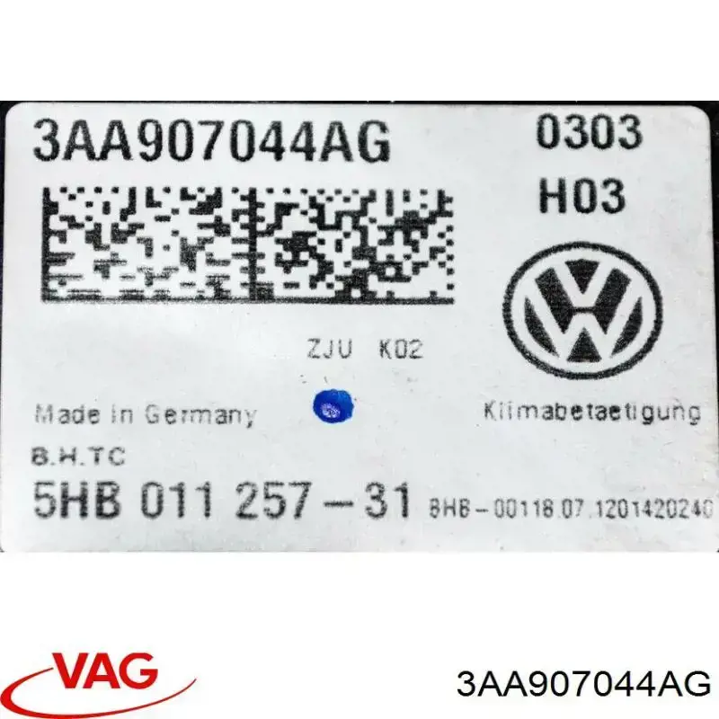 Módulo de modos de calefacción/aire acondicionado VAG 3AA907044BB precio, desde 76,96 EUR