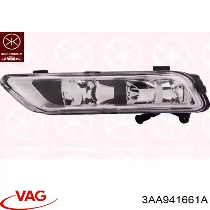 Luces antiniebla izquierdo para Volkswagen Passat (B7, 365)
