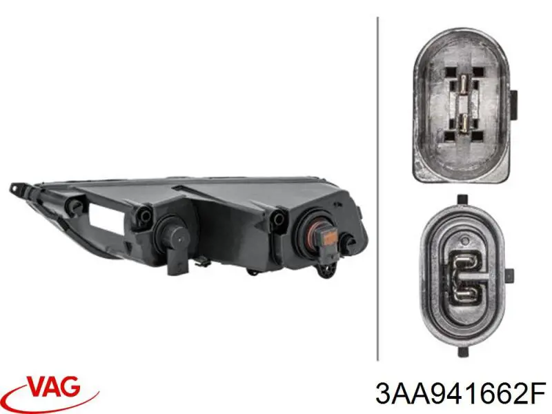 Faro antiniebla derecho VAG 3AA941662F precio, desde 48,44 EUR