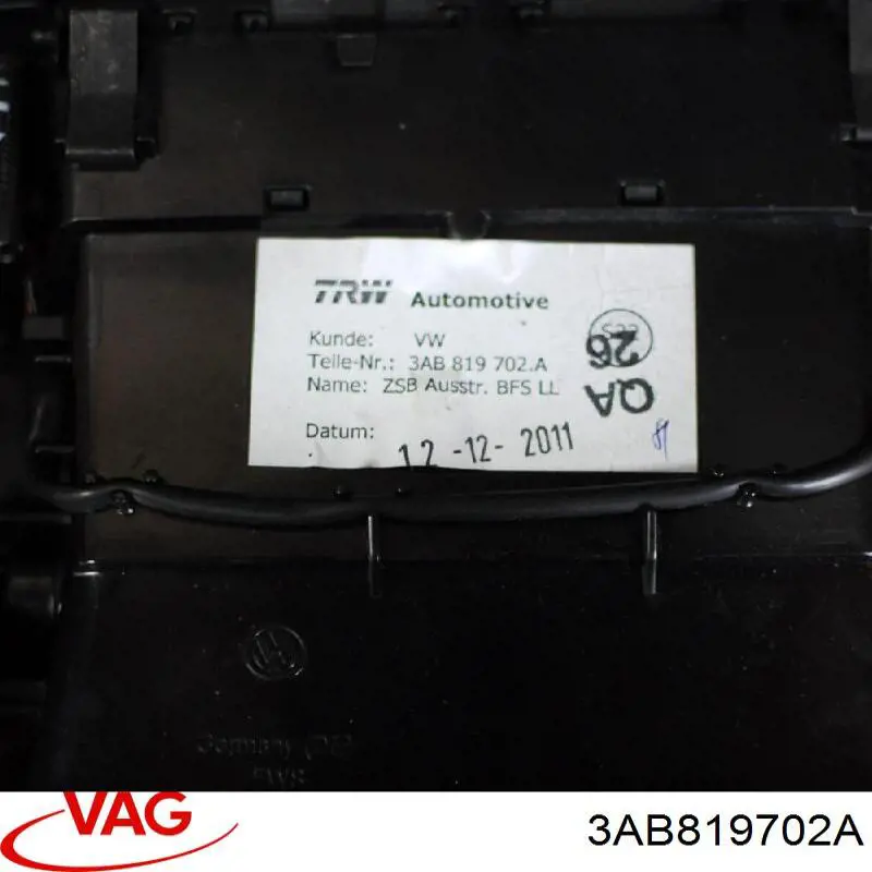 Rejilla de ventilación de salpicadero VAG 3AB819702A precio, desde 40,66 EUR
