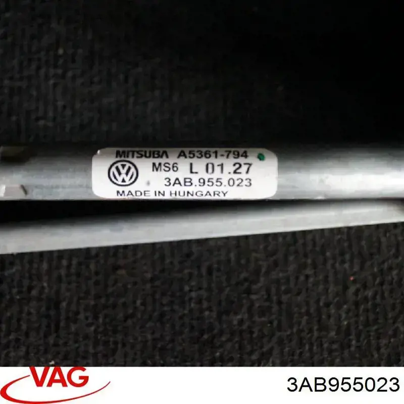 Comprar 3AB955023 VAG Varilla de limpiaparabrisas