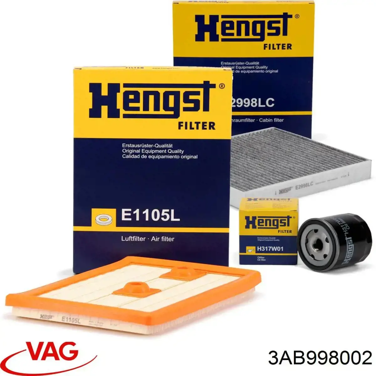 Limpiaparabrisas delanteras 3AB998002 VAG