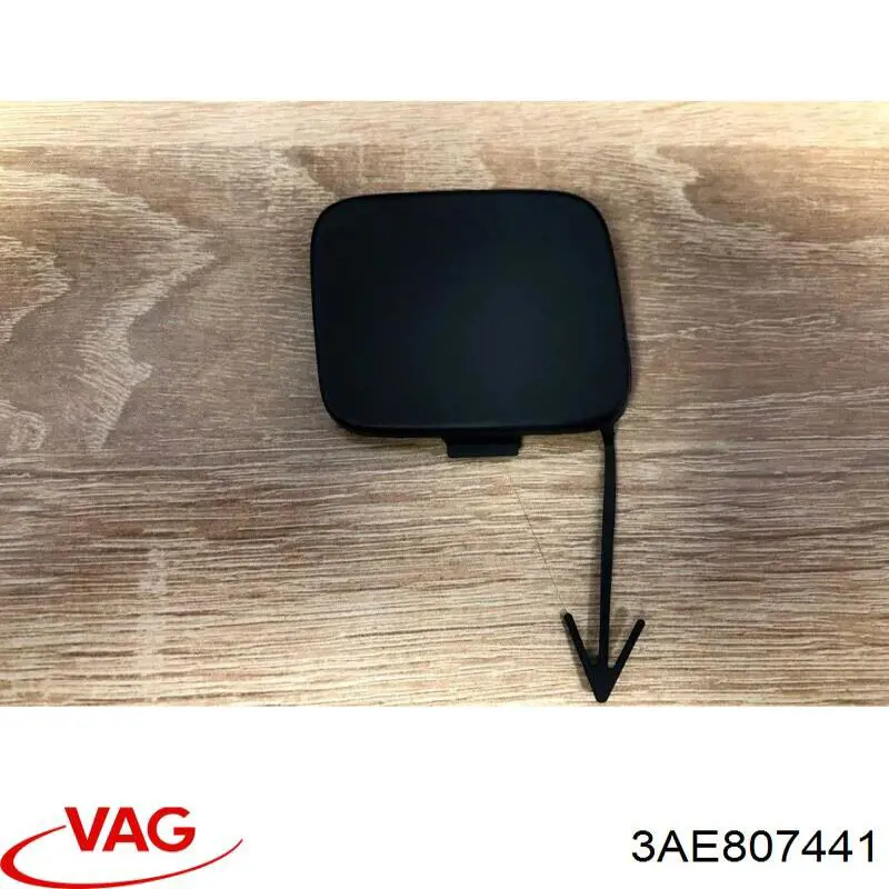 3AE807441 VAG Tapa de gancho de remolque trasero del parachoques