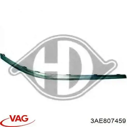 Comprar 3AE807459 VAG Moldura de parachoques trasero izquierdo