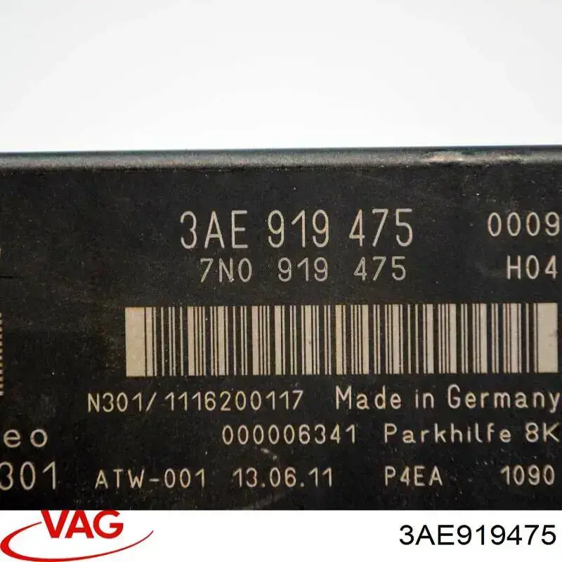 Módulo de control del asistente de aparcamiento VAG 3AE919475 precio, desde 95,83 EUR