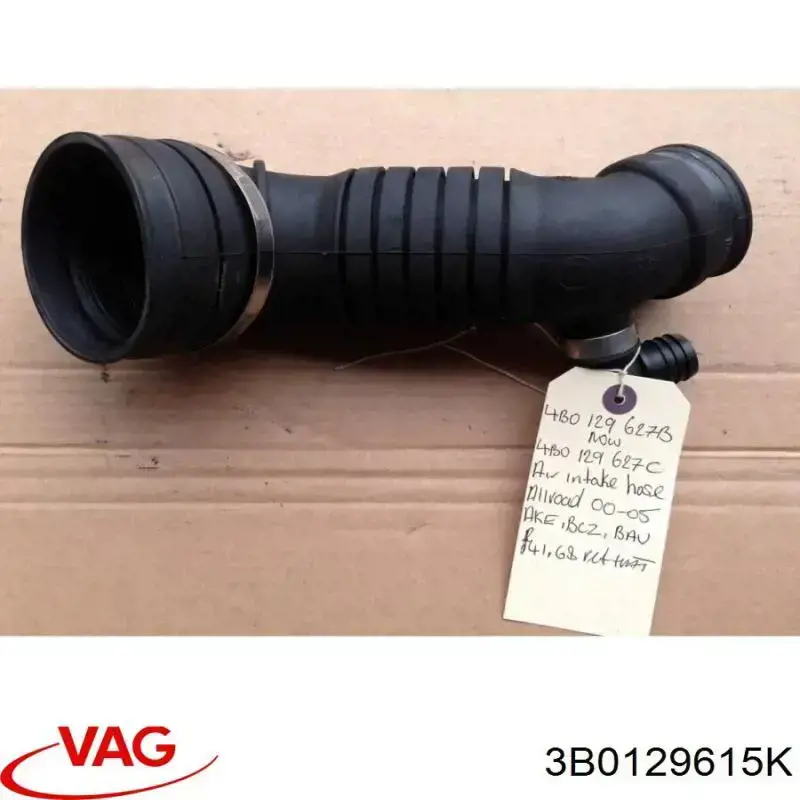 Manguito de aire del medidor de masa de aire VAG 3B0129615K precio, desde 34,94 EUR