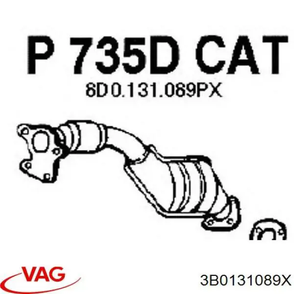 Comprar 3B0254200EX VAG Catalizador