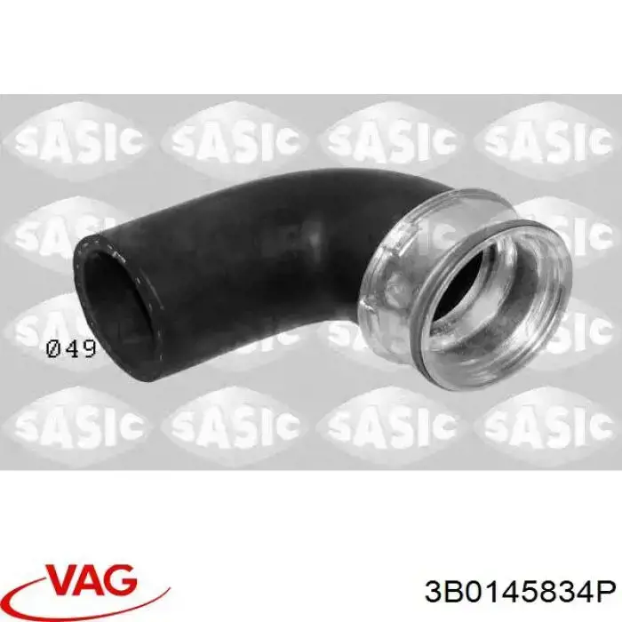 Tubo de salida de aire del turbocompresor 3B0145834P VAG
