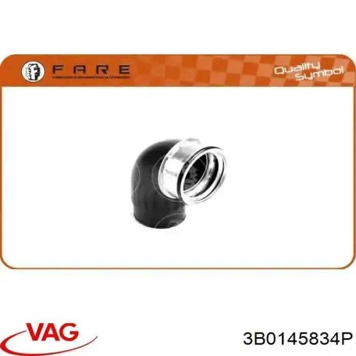 Tubo de salida de aire del turbocompresor VAG 3B0145834P