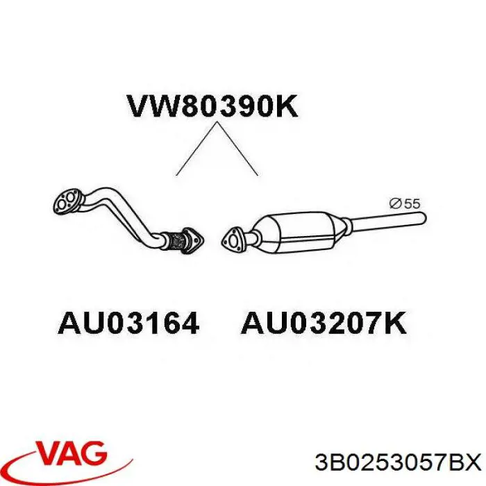 Convertidor catalítico VAG 8D0131089AX