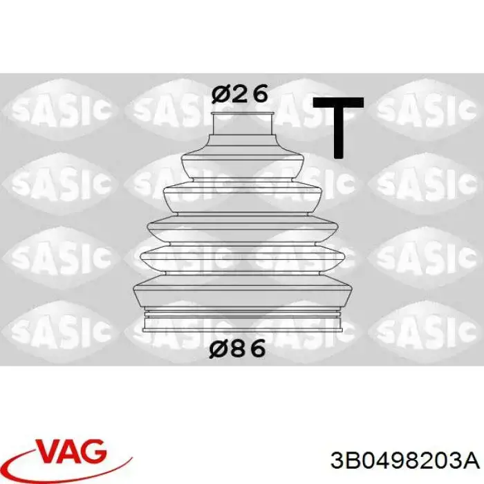 Comprar 3B0498203A VAG Fuelle de palier delantero exterior