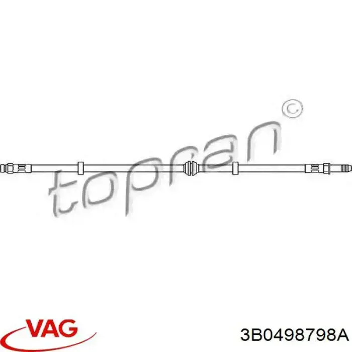 Comprar 3B0498798A VAG Kit de brazo de suspensión delantera