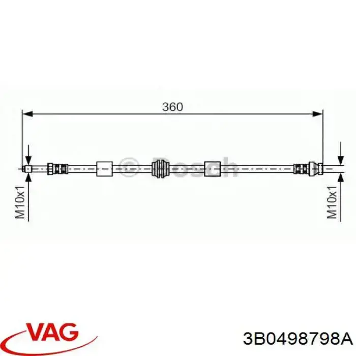 Kit de brazo de suspensión delantera VAG 3B0498798A precio, desde 384,19 EUR