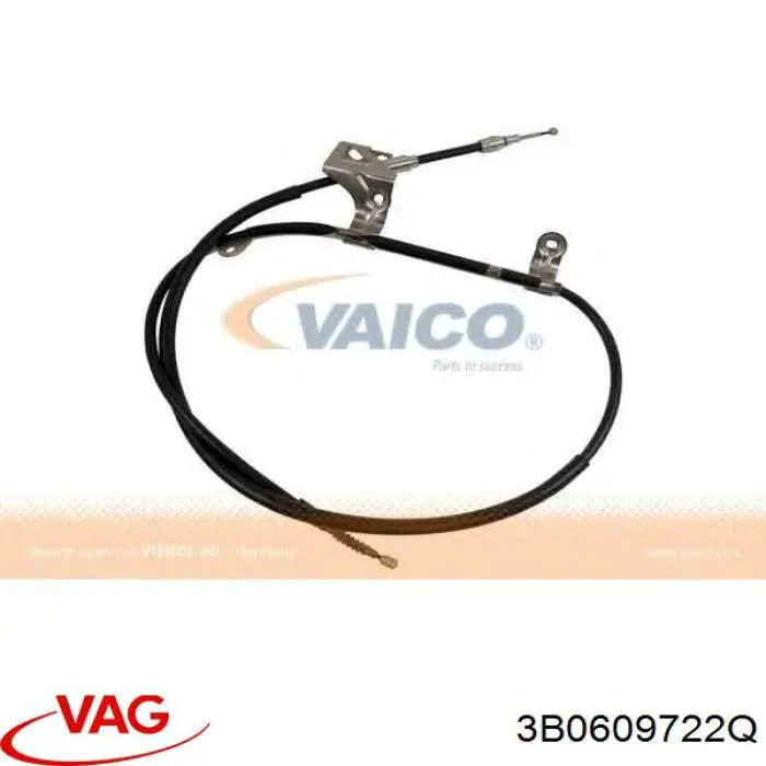 Comprar 3B0609722Q VAG Cable de freno de mano trasero derecho