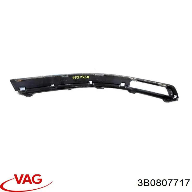 Moldura de parachoques delantera izquierda VAG 3B0807717 precio, desde 18,85 EUR