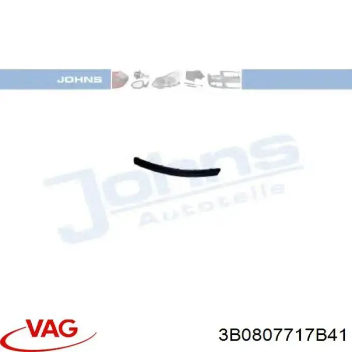 VG0521244 Prasco moldura de parachoques delantero izquierdo