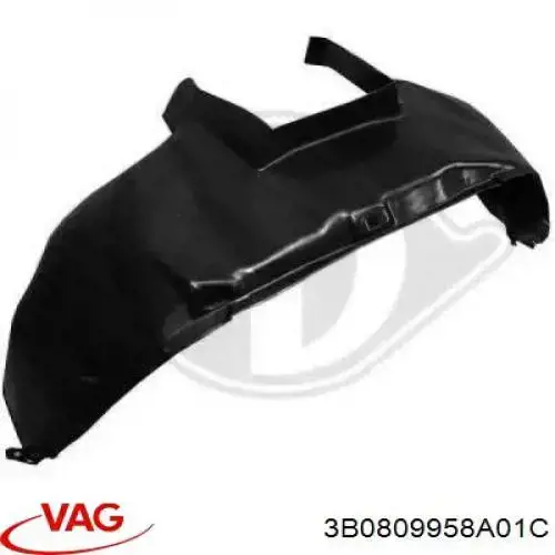 Comprar 3B0809958A01C VAG Paso de rueda delantero derecho