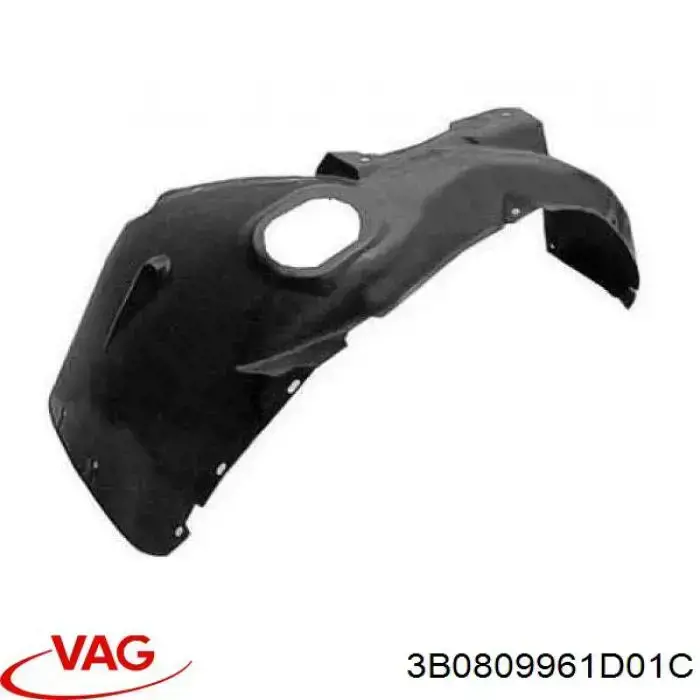 Guardalodos interior izquierdo, guardafango delantero VAG 3B0809961D01C precio, desde 23,58 EUR