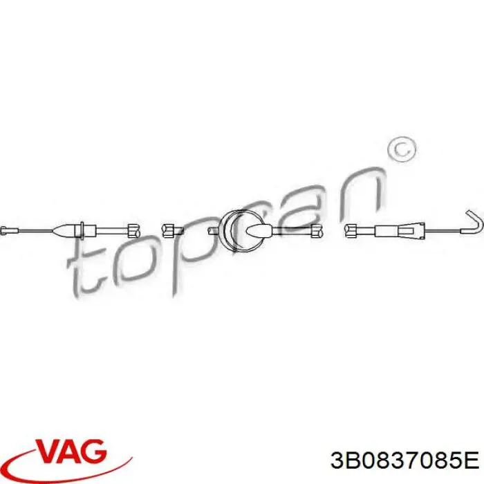 Cable de apertura de cerradura de puerta delantera izquierda VAG 3B0837085E precio, desde 6,41 EUR