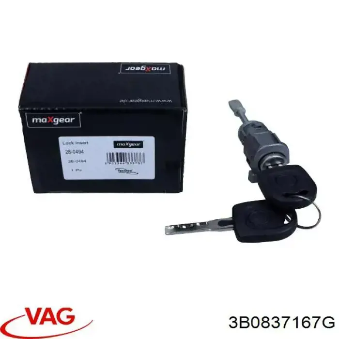Comprar 3B0837167G VAG Cilindro de cerradura de puerta delantera izquierda