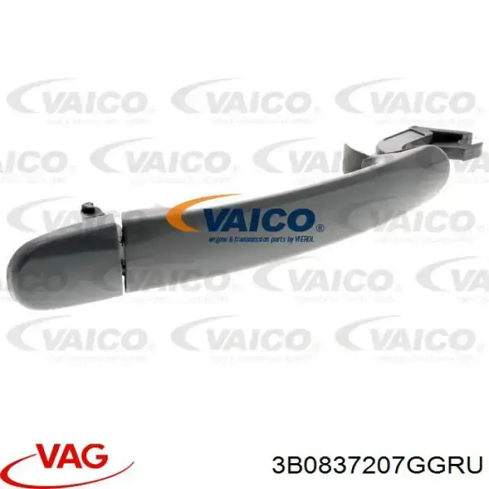 Tirador de puerta exterior delantero VAG 3B0837207GGRU