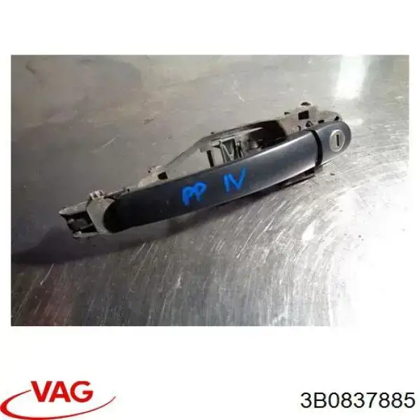 3B0837885 VAG Soporte de manija exterior de puerta delantera izquierda