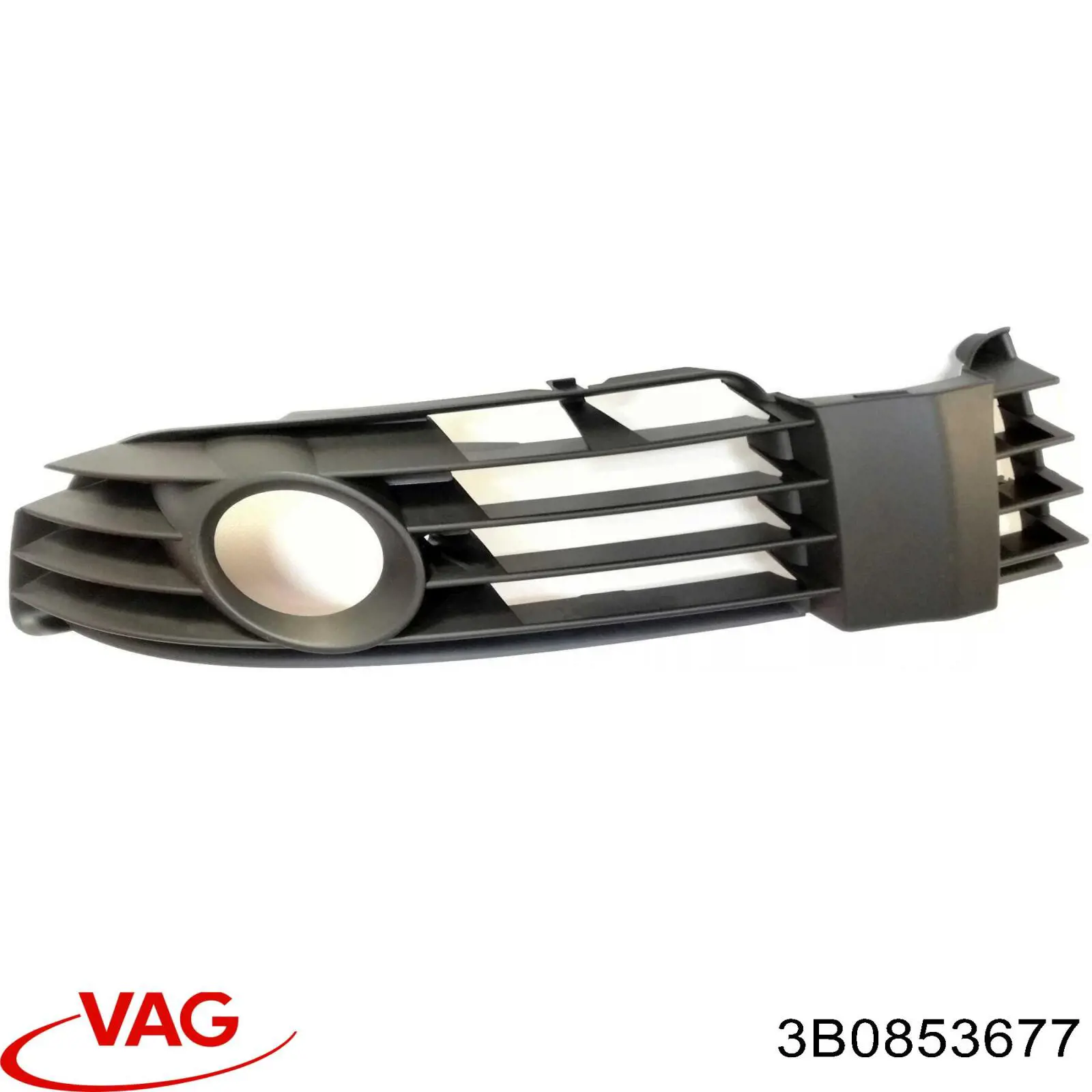 Rejilla izquierda del parachoques delantero 3B0853677BB41 VAG