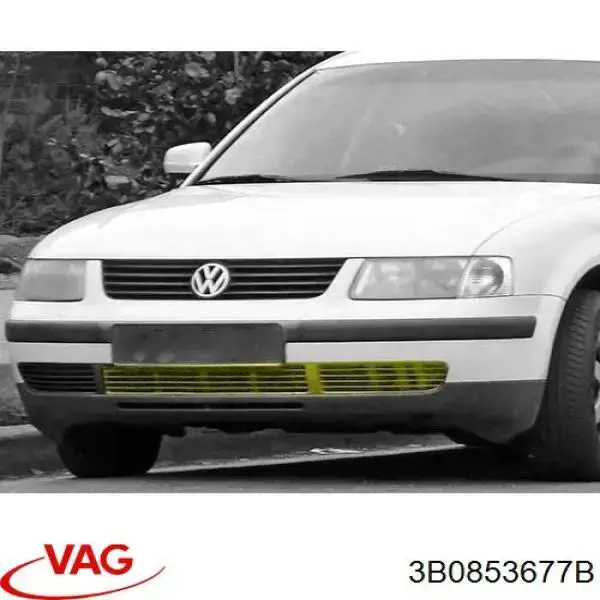 Comprar 3B0853677B VAG Rejilla izquierda del parachoques delantero
